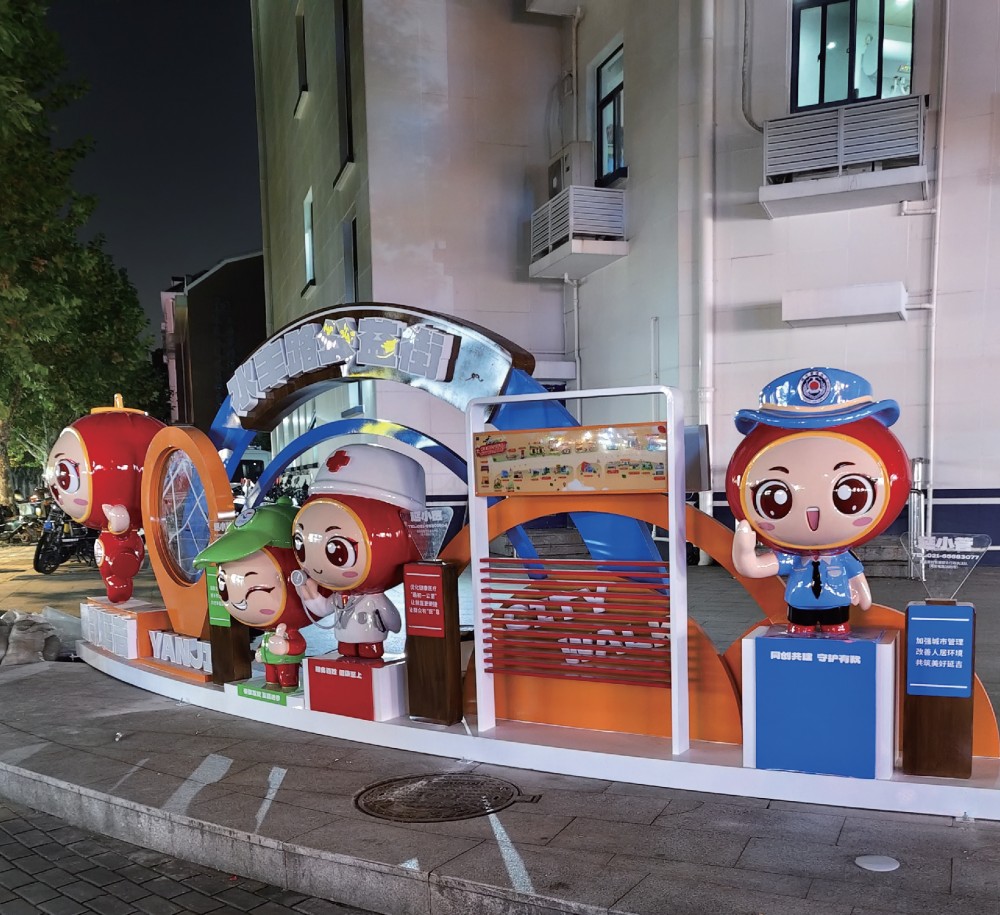 不锈钢+玻璃钢雕塑 